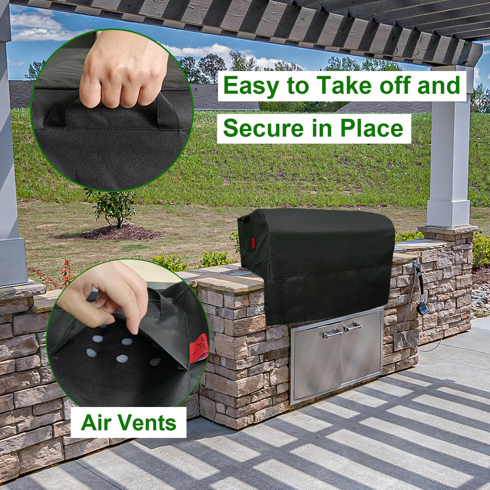 Cover Geny Hygrill 32 inch built-in grill cover, durable all-season protection