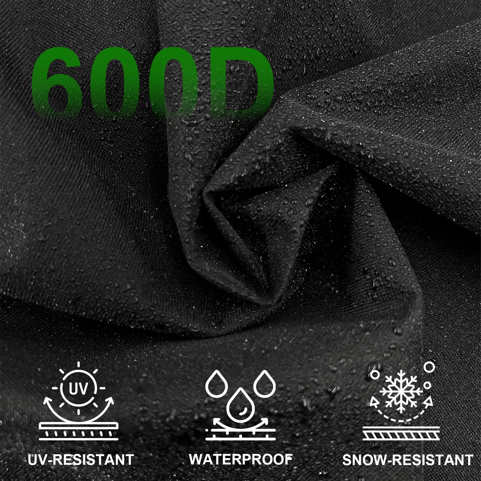 600D fabric close-up highlights durability and fade resistance