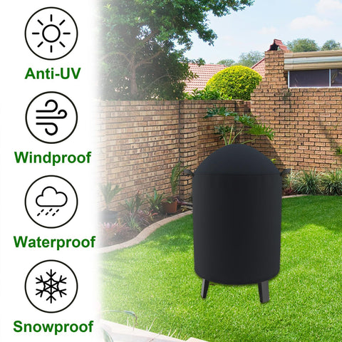 Grab-handle design makes it easy to remove the Cover Geny round smoker cover