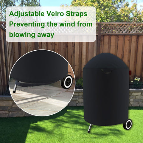 Secure-fit Velcro strap prevents wind lift for stable outdoor use