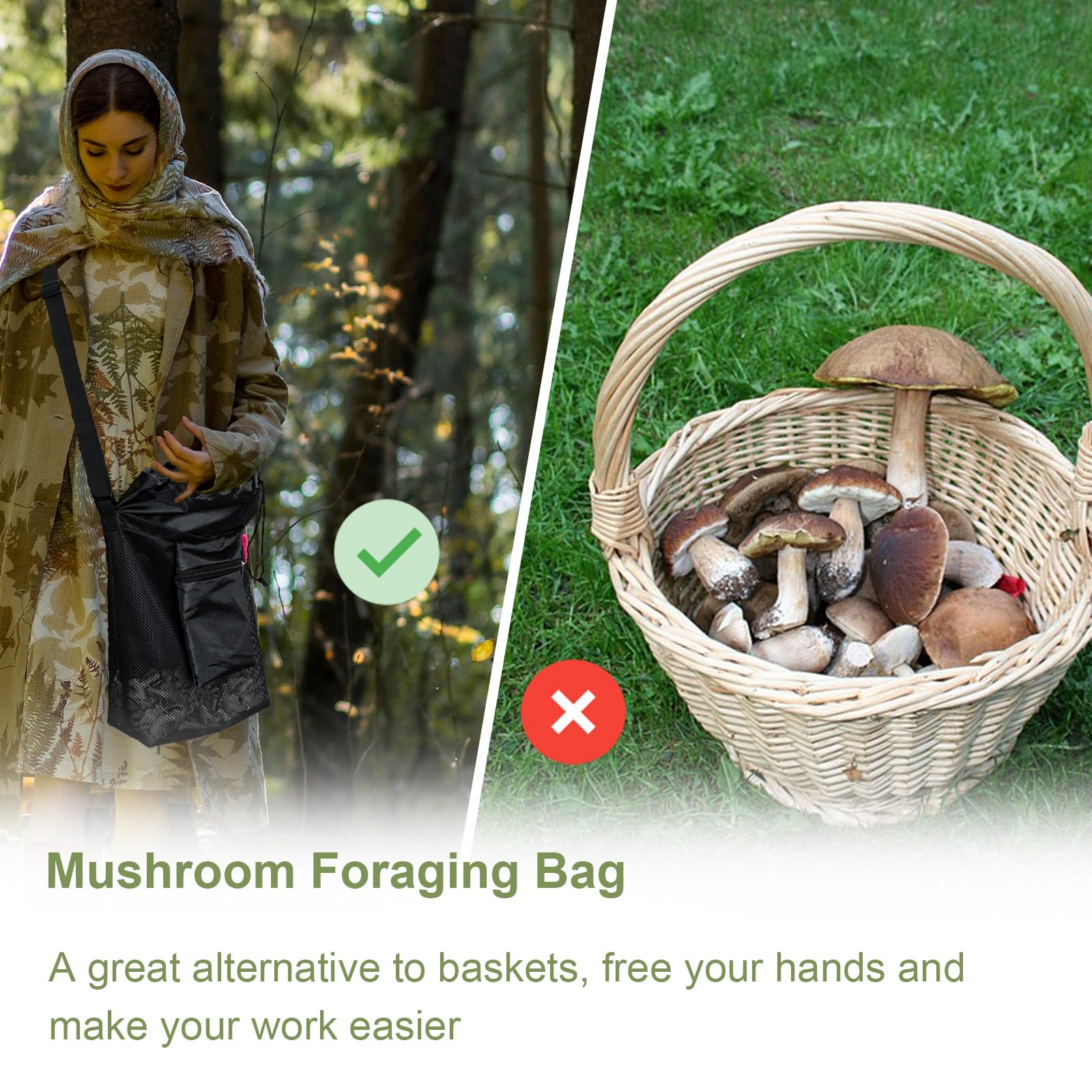 Cover Geny tear-resistant mesh keeps contents ventilated and fresh.