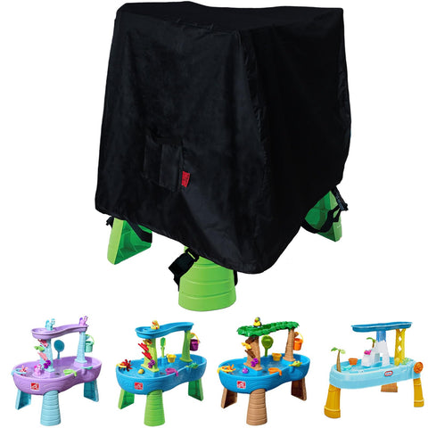Cover Geny tropical rainforest cover on Step2 water table protects from sun and weather.