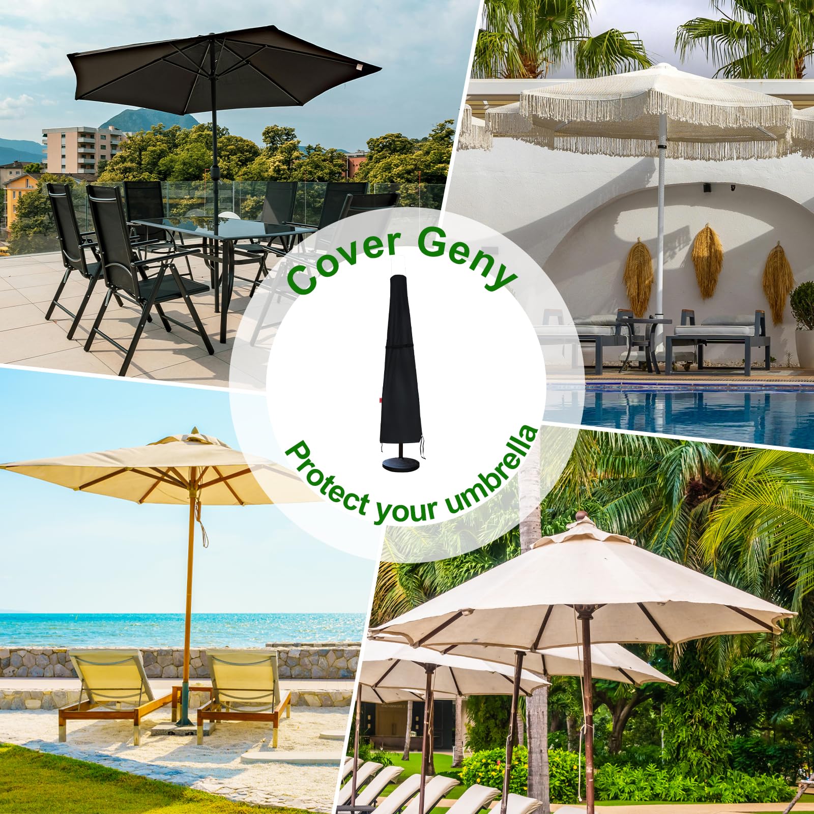 Cover Geny easy-clean design allows quick maintenance after outdoor use