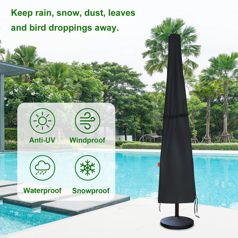 Cover Geny includes a storage bag for neat indoor storage