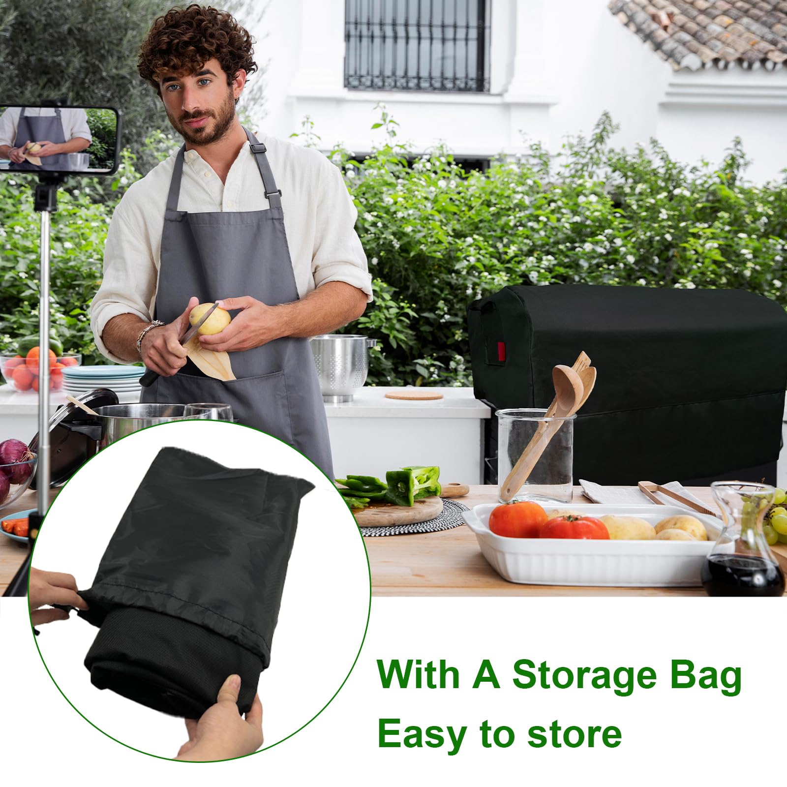 Cover Geny vented grill cover promoting airflow and condensation control