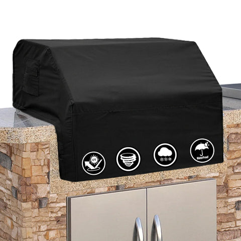 Covers & All built-in grill cover front view for a snug, weatherproof fit.
