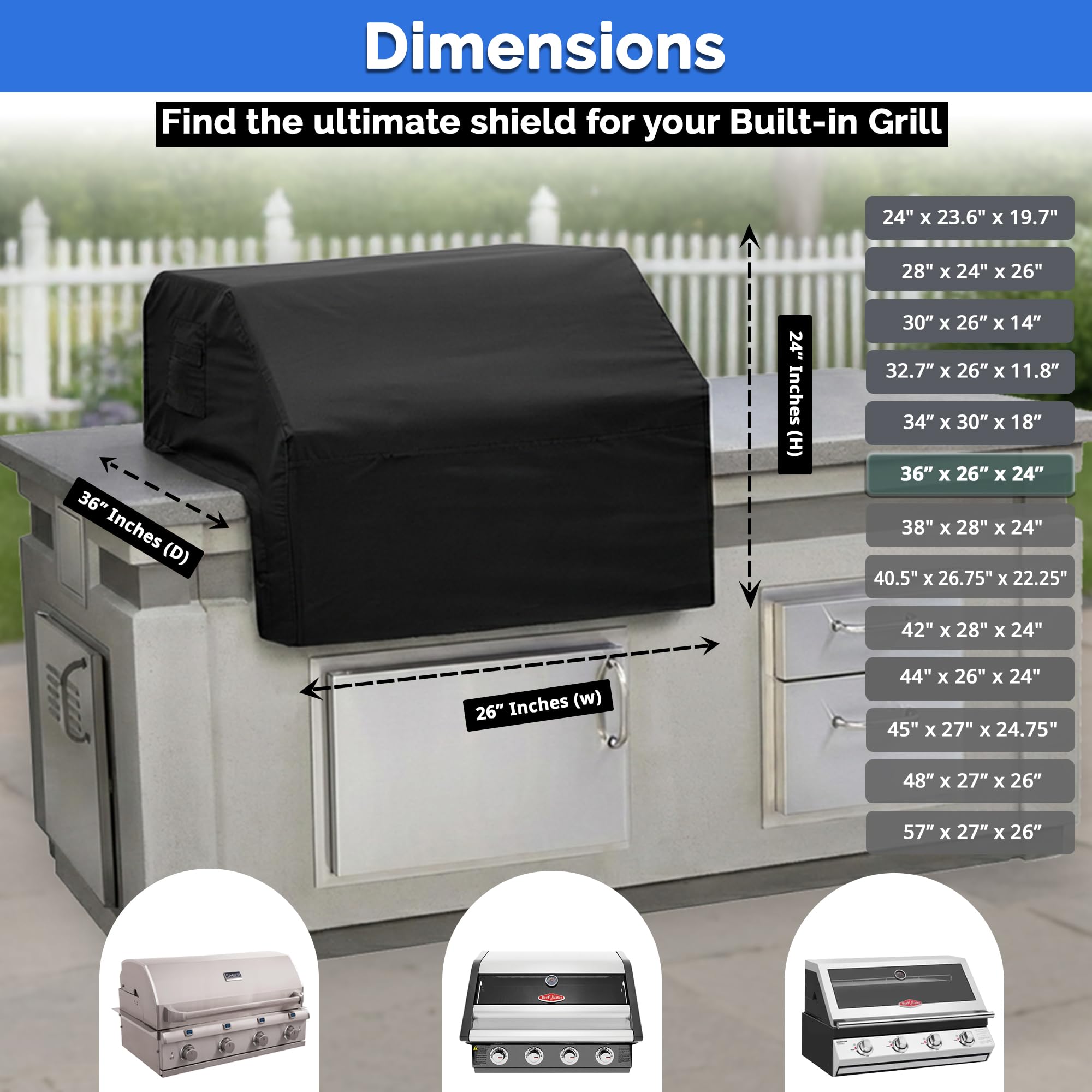 Covers & All quick-install design enables easy removal and cover changes.
