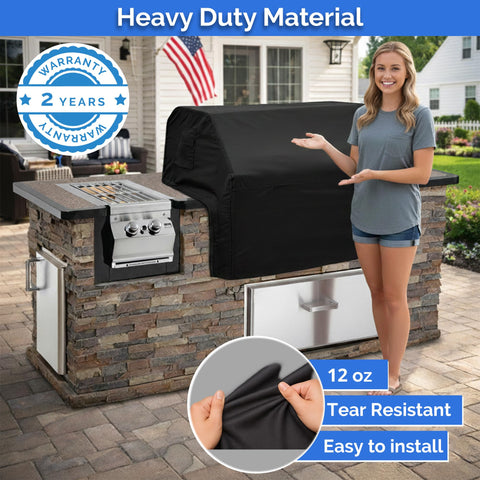 Covers & All elastic hem and handles for easy installation.