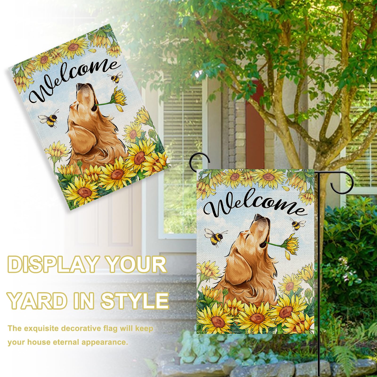 Covido 12x18 flag captures seasonal vibes for deck, patio, or mailbox decor.