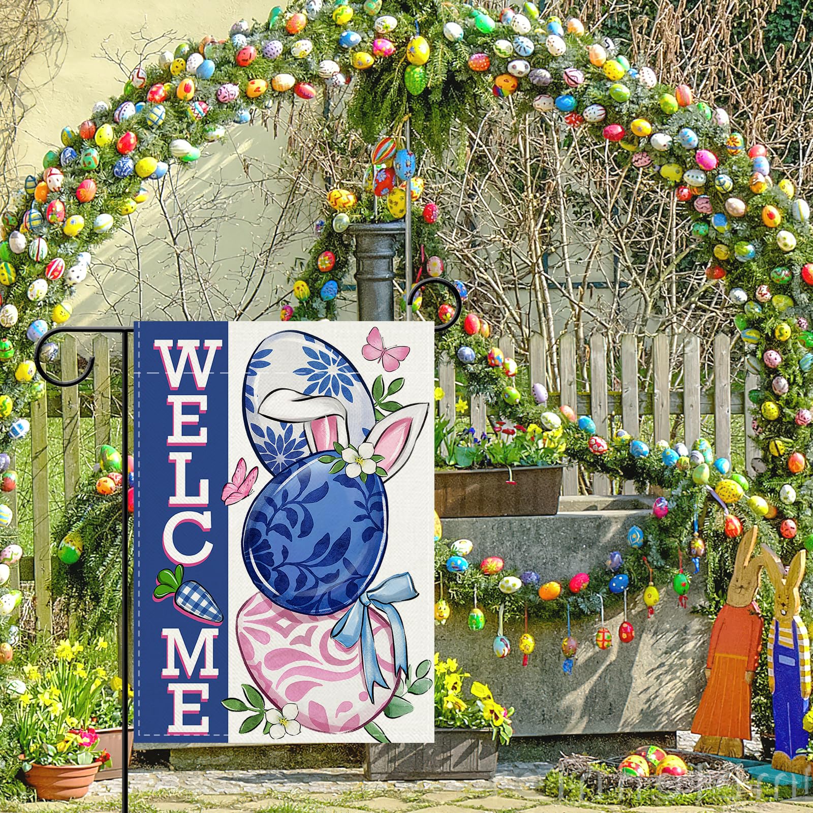 Covido 12x18 small garden flag ideal for patios, porches, and mailboxes