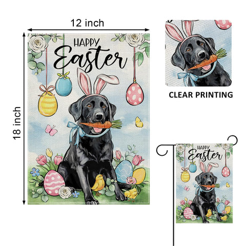 Covido Easter eggs and chicks flag brightens yards with playful seasonal charm.