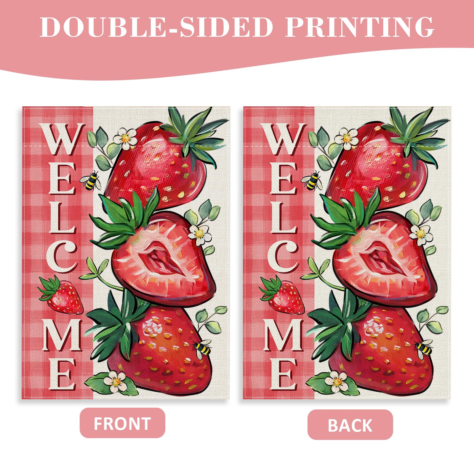 Covido farmhouse decor flag suits decks, mailboxes and patios with seasonal charm.