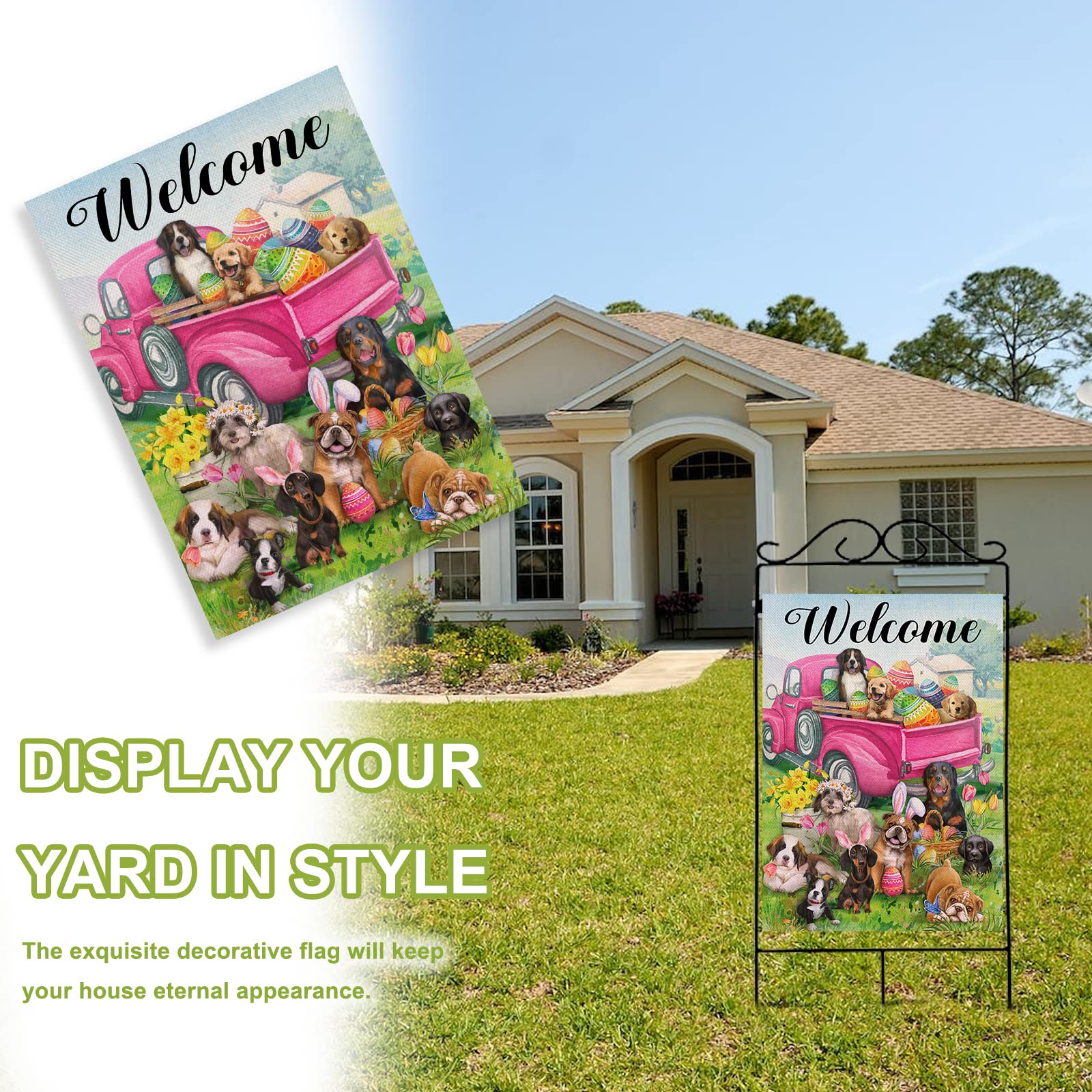 Covido large 28x40 house flag makes a bold seasonal statement.