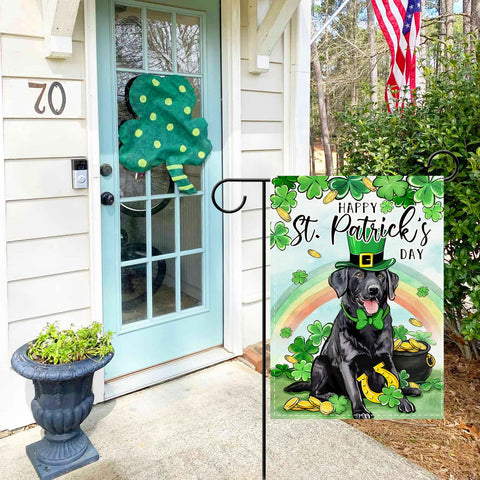 Covido Irish spring burlap flag suitable for outdoor use