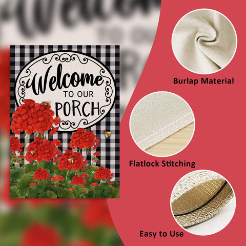 Covido outdoor 12x18 flag ideal for seasonal porch displays.