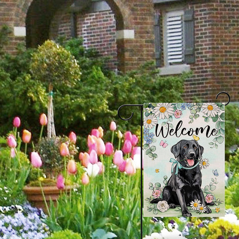 Covido garden flag for outdoor decor, durable and fade resistant, ideal for year-round use.