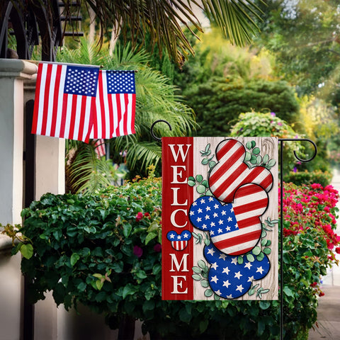 Covido flag ready for porch or garden seasonal decor.