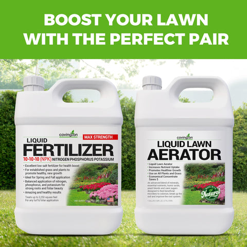 Covington Naturals concentrated formula covers large beds with easy mixing.