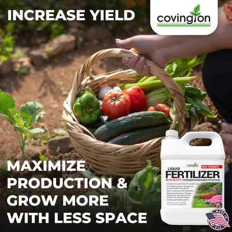 Covington Naturals supports vegetables and fruit trees with balanced nutrition.
