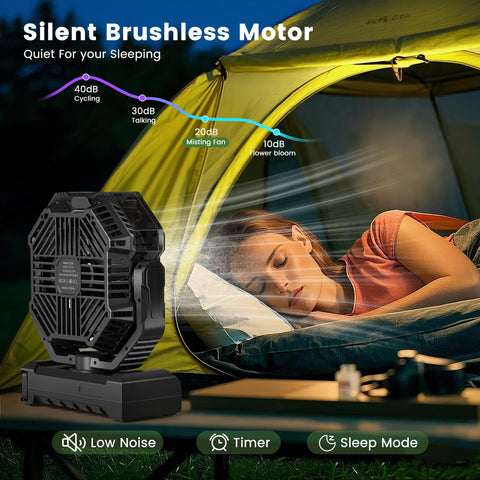 covozon misting fan compact foldable design fits in a backpack