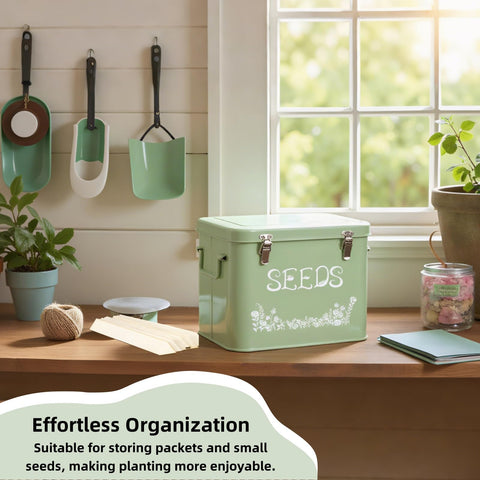 Buckle seal design protects contents in storage.