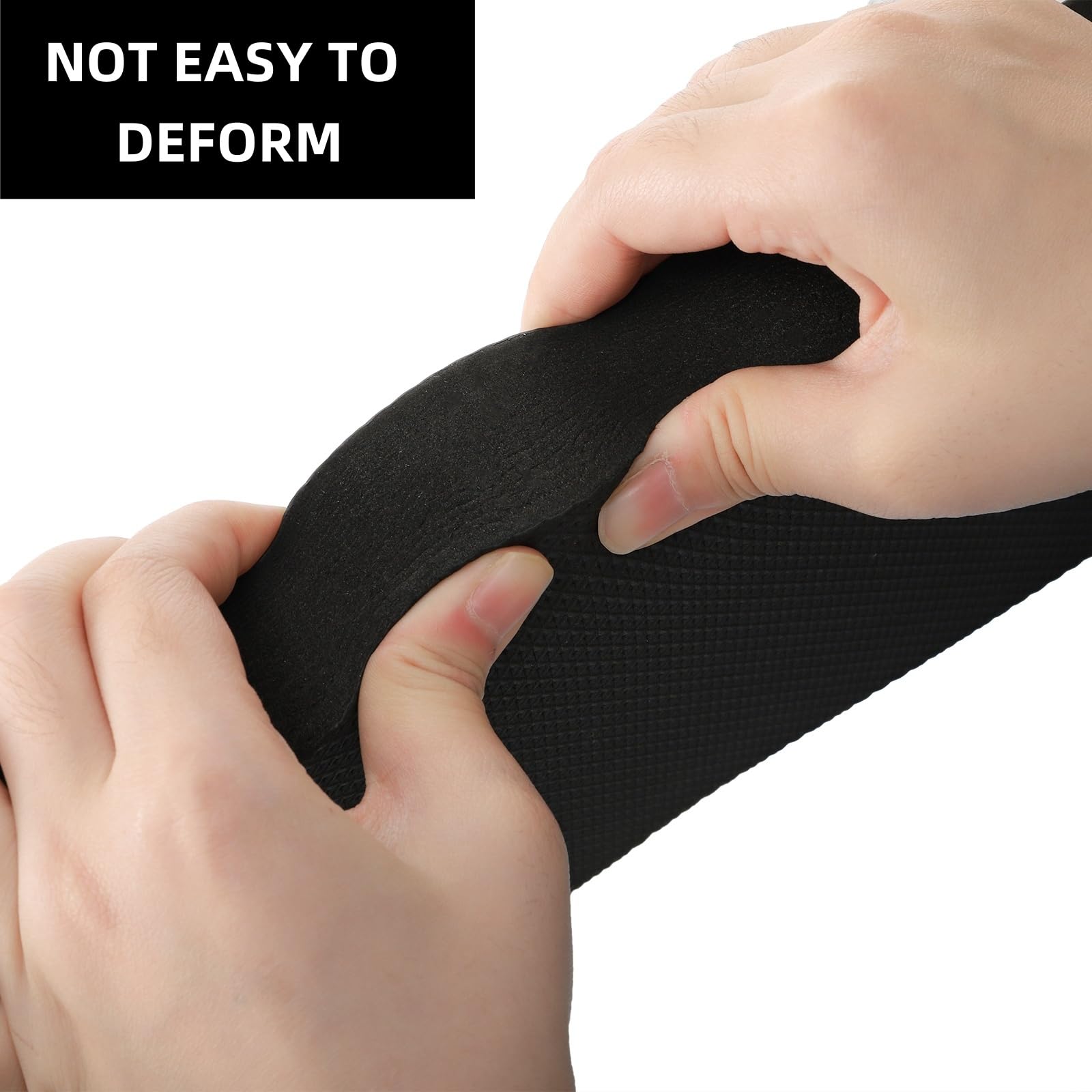 Covzoe kneeling pad textured top and bottom reduce slipping.
