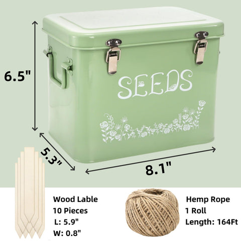 Covzoe three-compartment seed box for easy seed sorting and access.