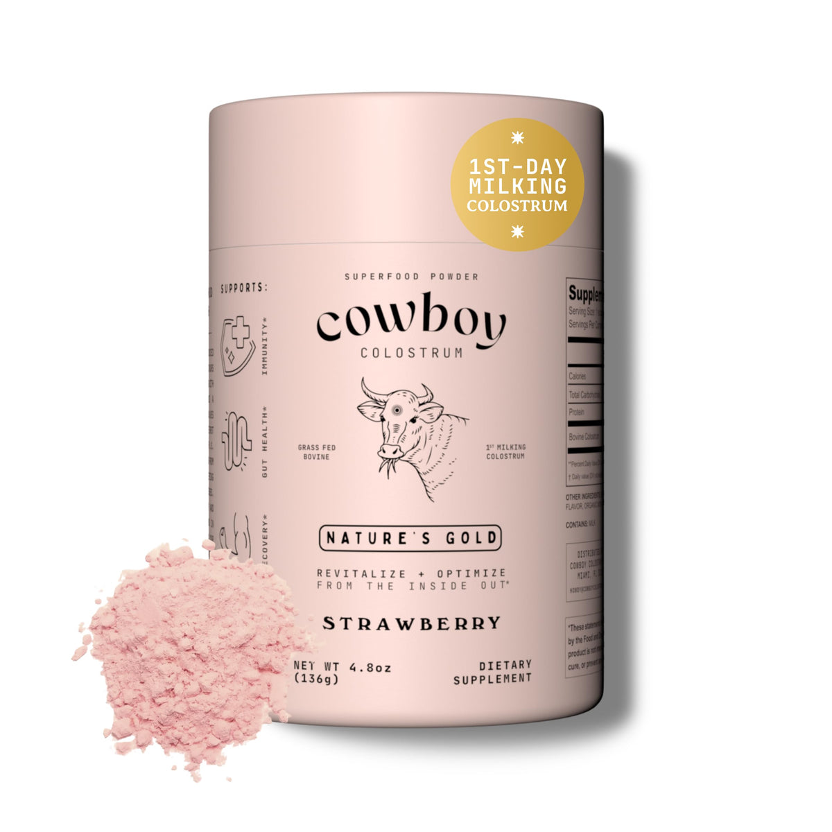 Cowboy Colostrum first-day milking showing potent bioactives for immune and gut health
