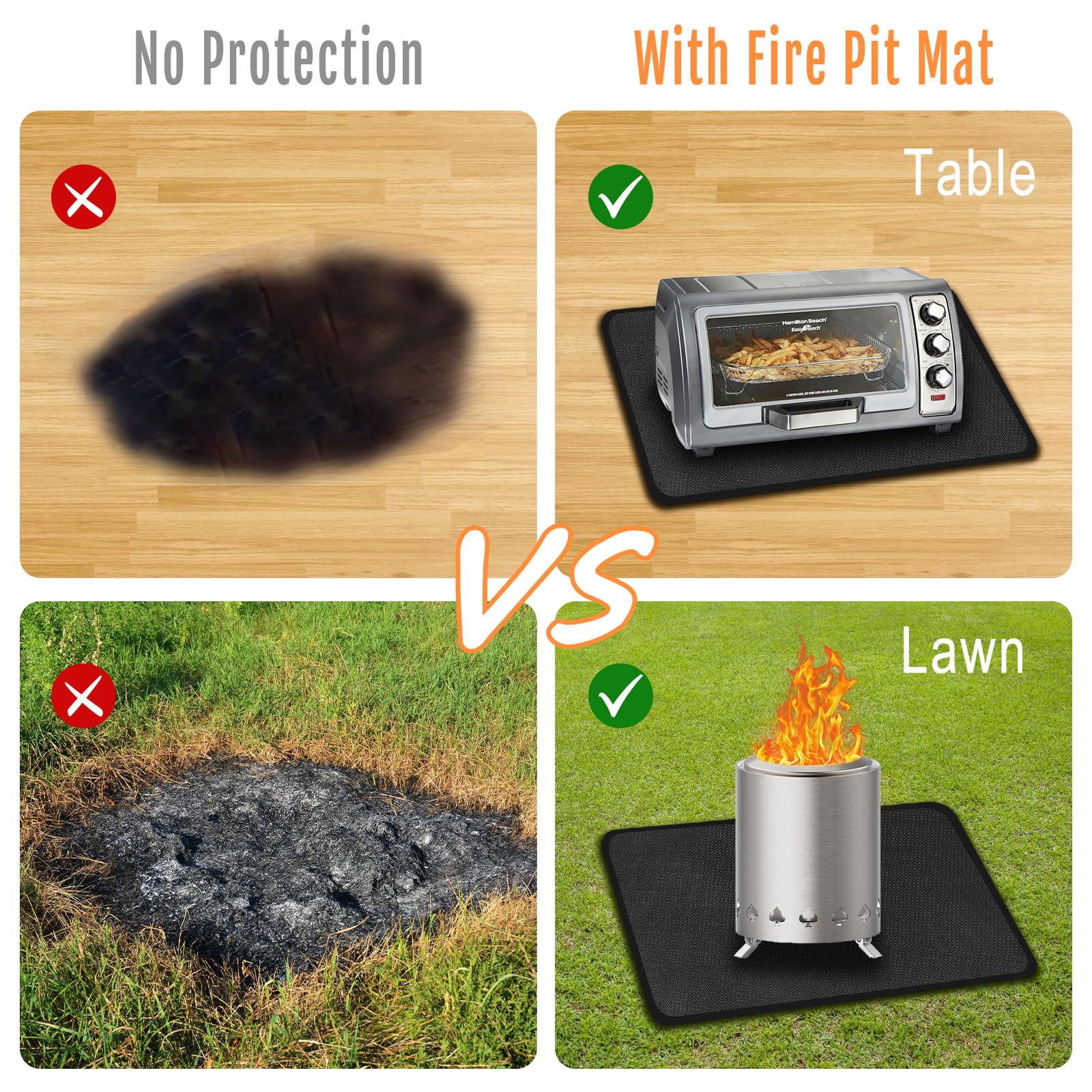 CowCity table-top protector shielding decks, patios, and furniture from heat