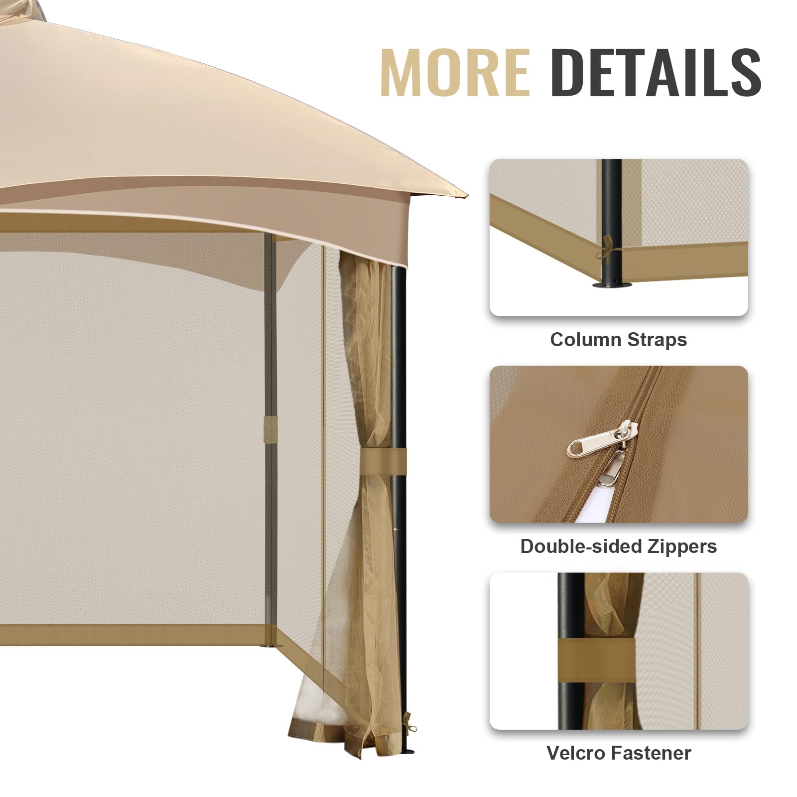 COWVIE insect barrier netting helps keep mosquitoes away outdoors