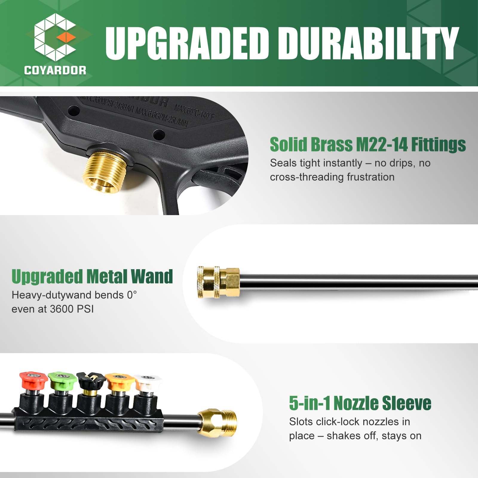 Coyardor metal extension wand provides extended reach