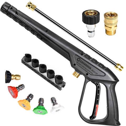 Coyardor 3600 PSI pressure washer gun ready for heavy-duty exterior cleaning tasks.