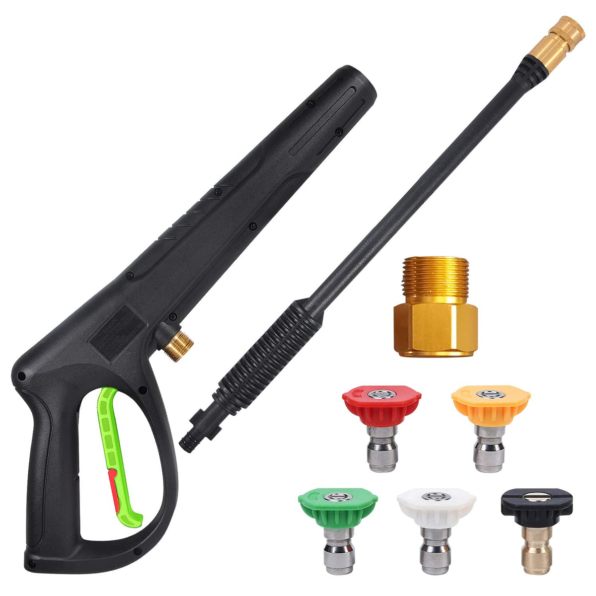 Coyardor pressure washer gun with extension wand enables easy reach and versatile cleaning.