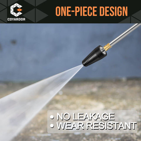 Coyardor turbo nozzle quick connect enables fast setup on washers
