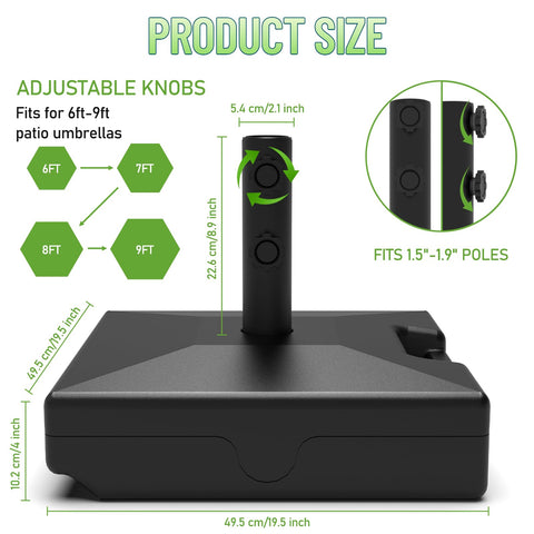 COZEER carry-friendly base with integrated handles simplifies moving between spots.
