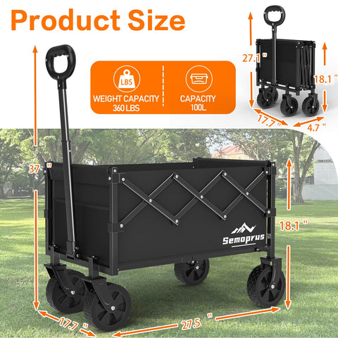 COZEER heavy-duty wagon frame supports up to 360 lbs for tough loads.