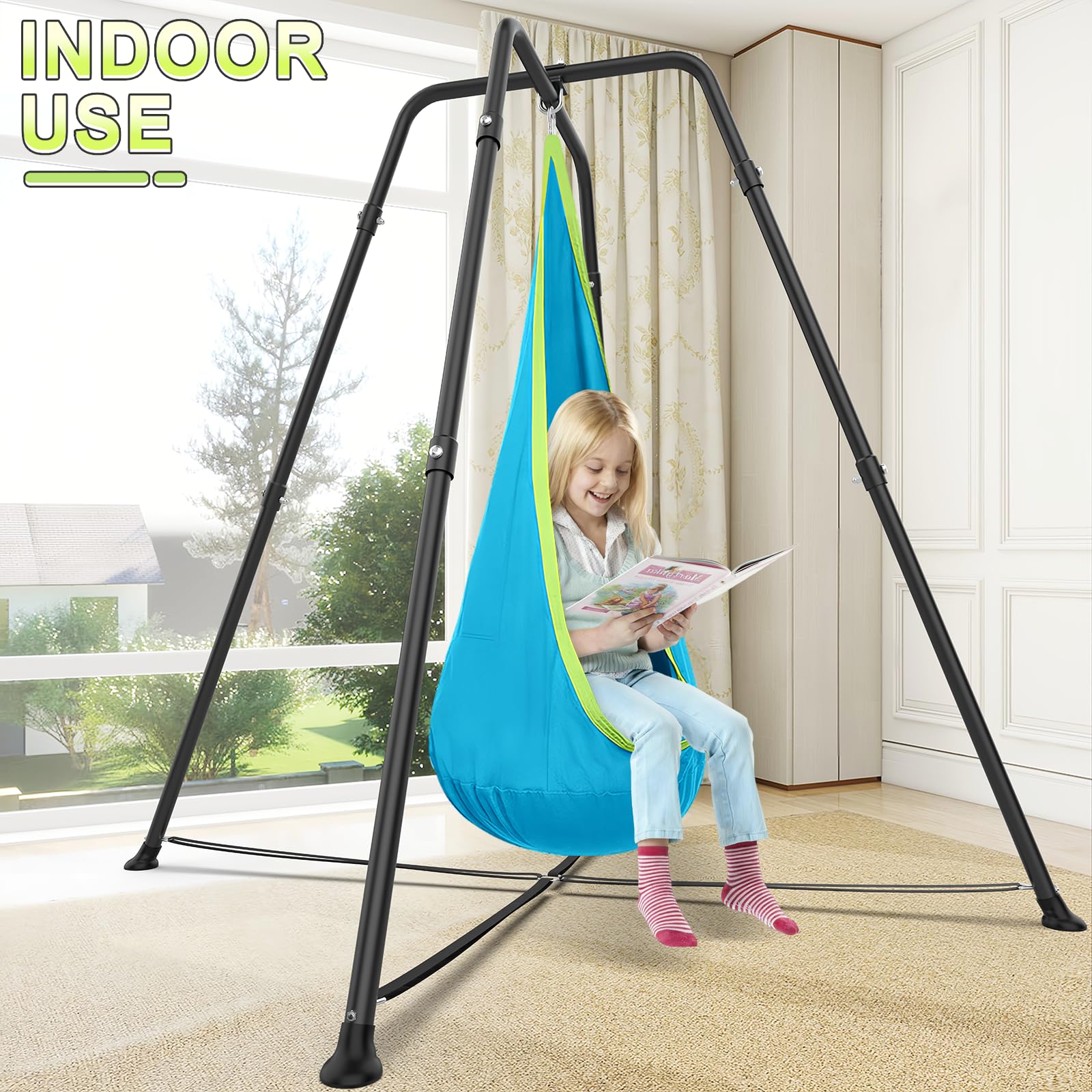 Cozeer steel frame is rust-proof and weather-resistant for versatile use.