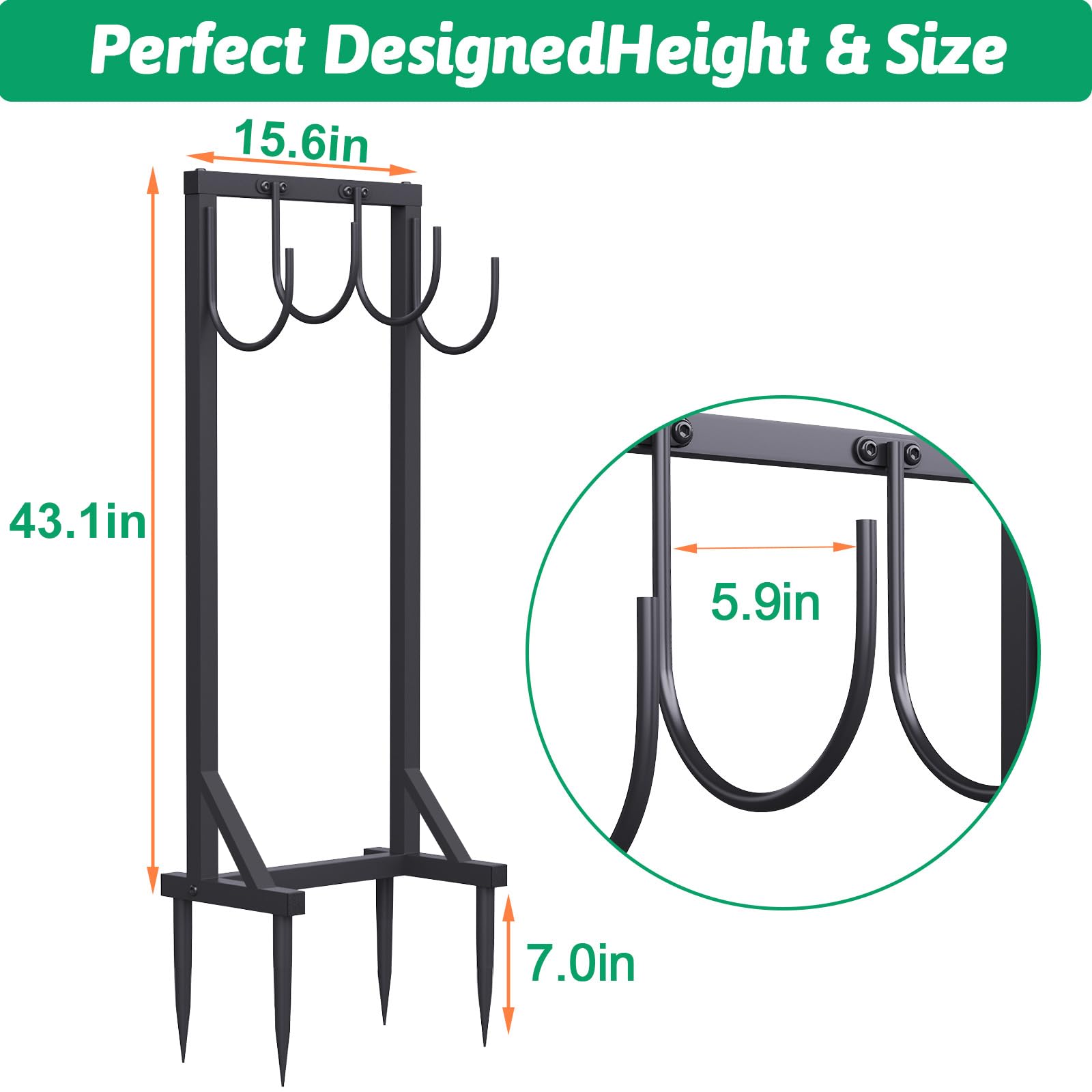 COZEER versatile installation options extend hose life outdoors.