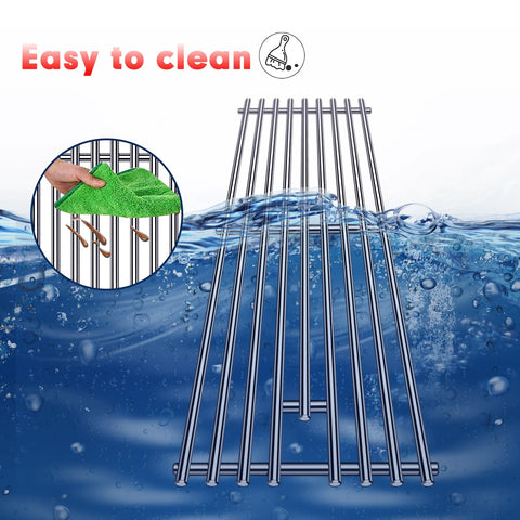 Cozilar 9mm stainless steel grill grates for Bull 7-burner Premium, long-lasting heat resistance.