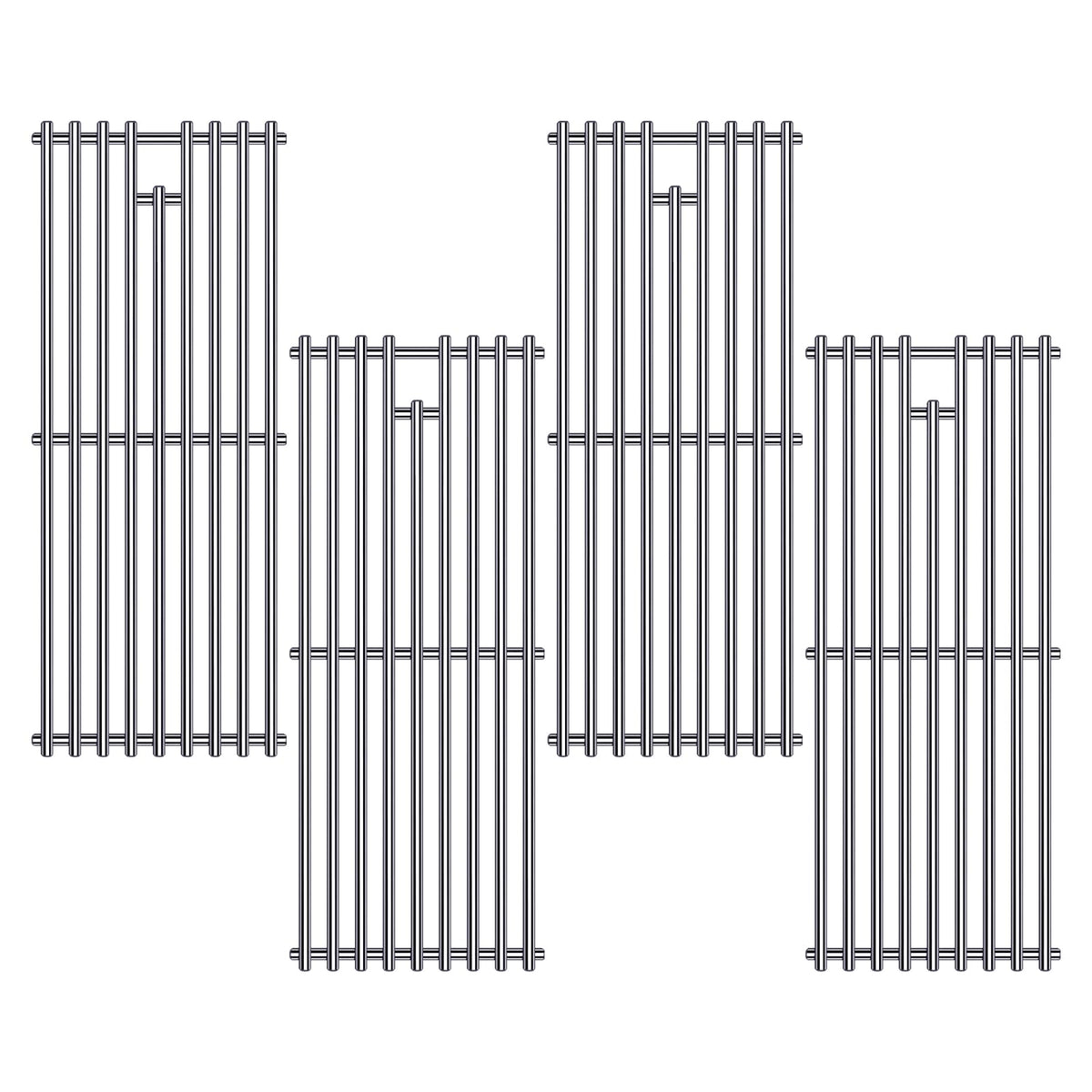 Cozilar 9mm stainless steel grill grates for Bull Angus 4-burner, durable replacement part.
