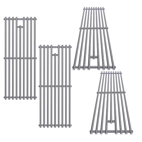 Cozilar 9mm stainless steel grill grates for Bull Lonestar 4-burner, corrosion-resistant surface.