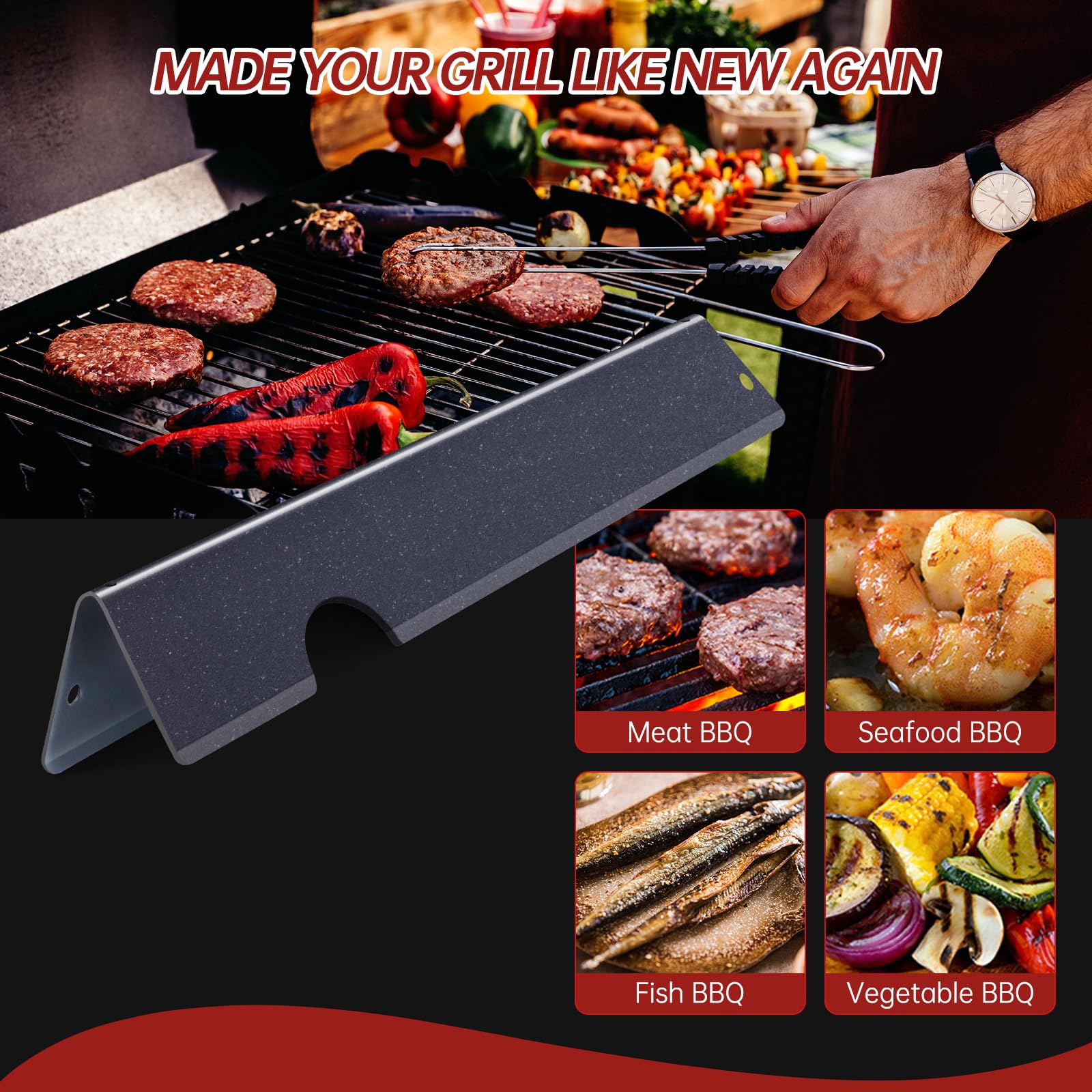 Cozilar durable porcelain steel grill plates resist corrosion outdoors