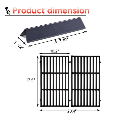 Cozilar replacement parts installed quickly on your grill.