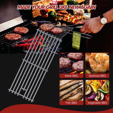 Cozilar installation-friendly 9mm grill grates, easy replace-and-clean upgrade.
