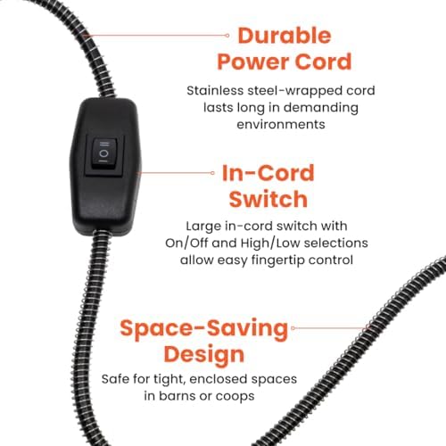 Cozy Coop ETL-listed heater with zero-clearance safety in coop