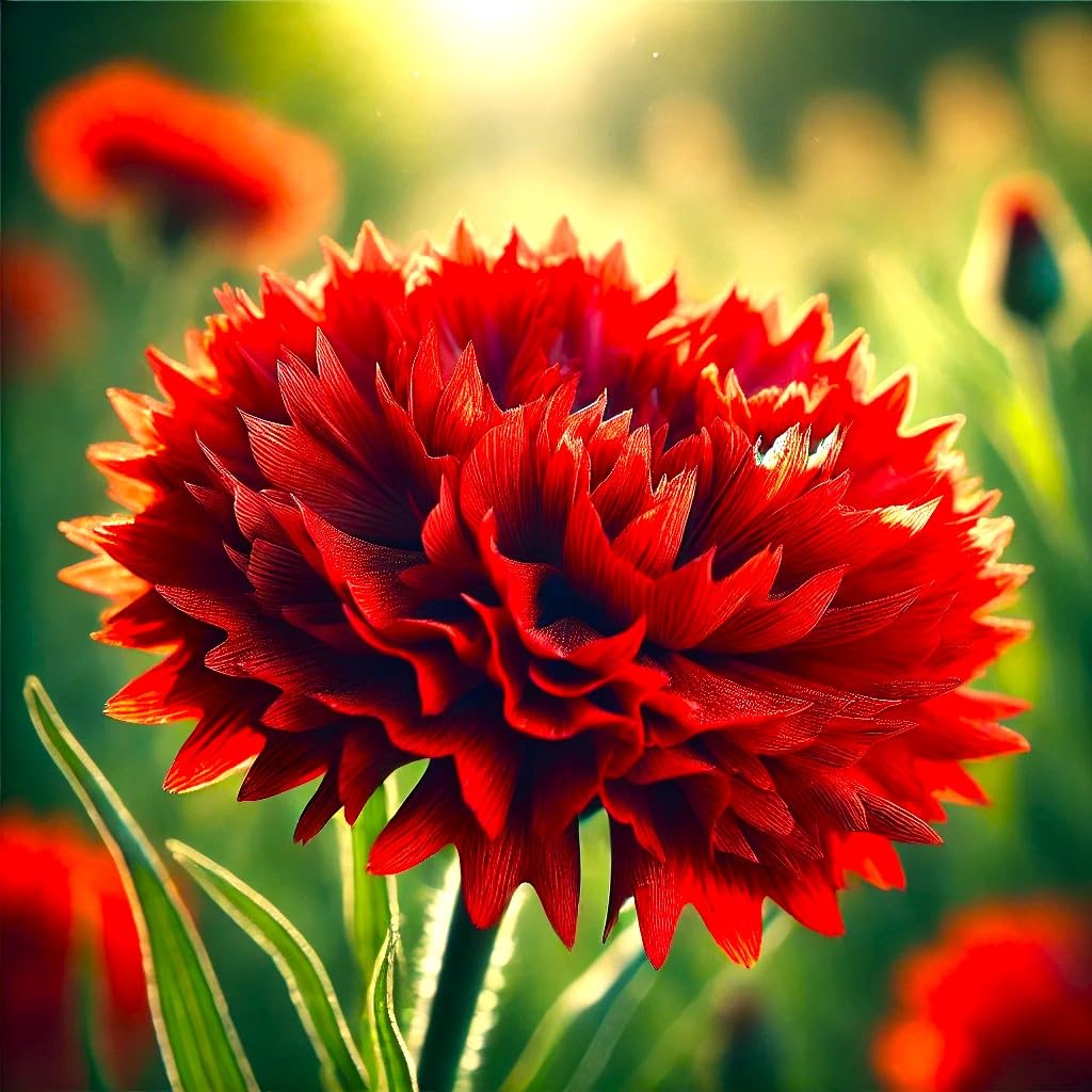 Cozy Crib rare red terry cornflower seeds packet ready for planting in beds