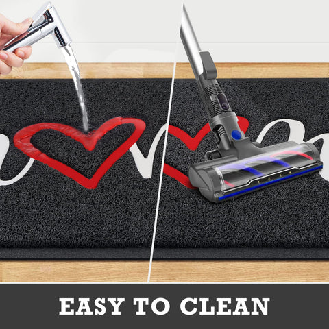 CozyBounty mat is easy to shake out vacuum or hose down for quick cleaning.