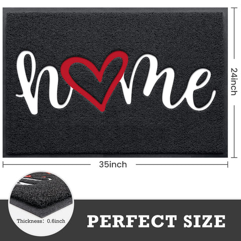 CozyBounty door mat with dirt-scraping texture keeps floors cleaner after outings.