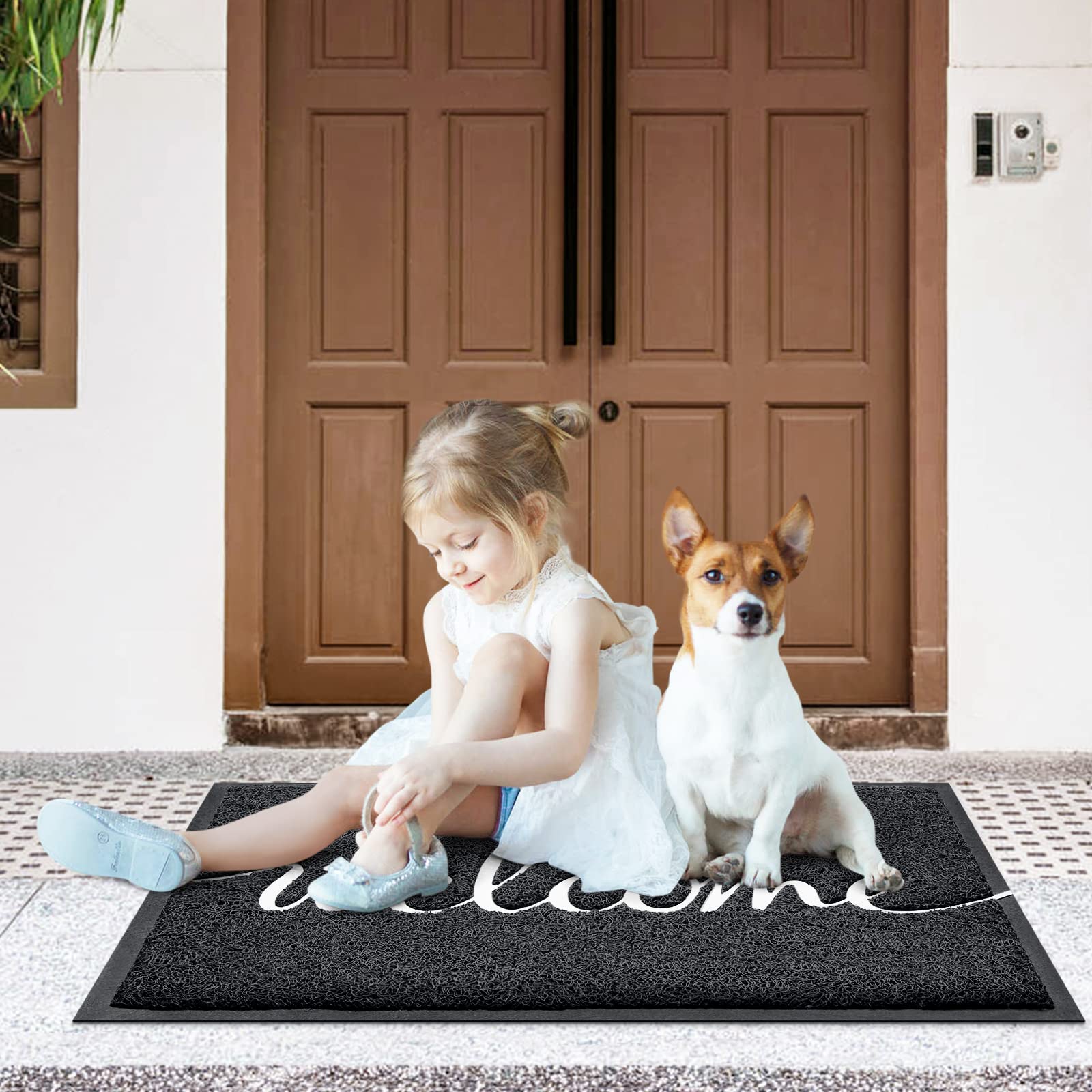 CozyBounty embossed welcome design remains vibrant on the mat