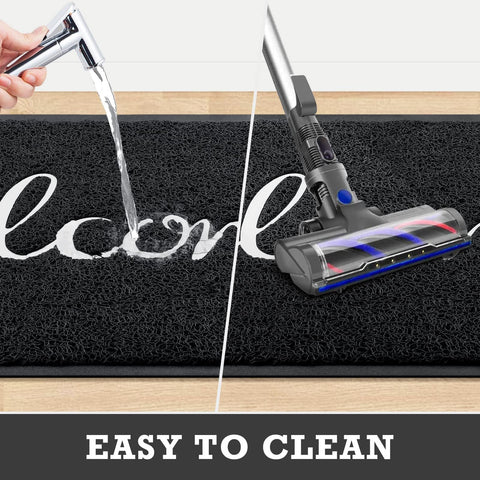 CozyBounty embossed welcome mat detail highlighting color retention